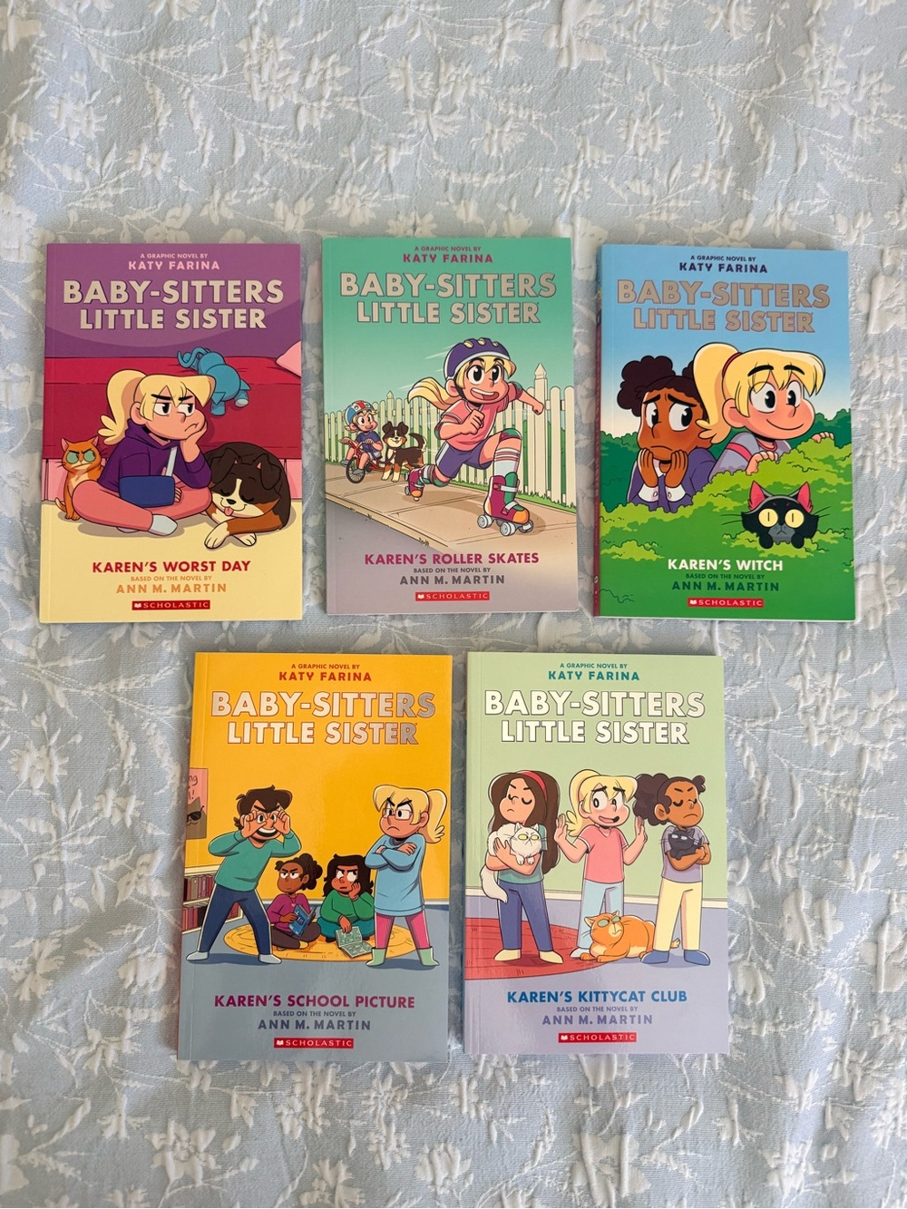 Baby-Sitters Little Sister Kids Book Set of 5- Graphic Novels